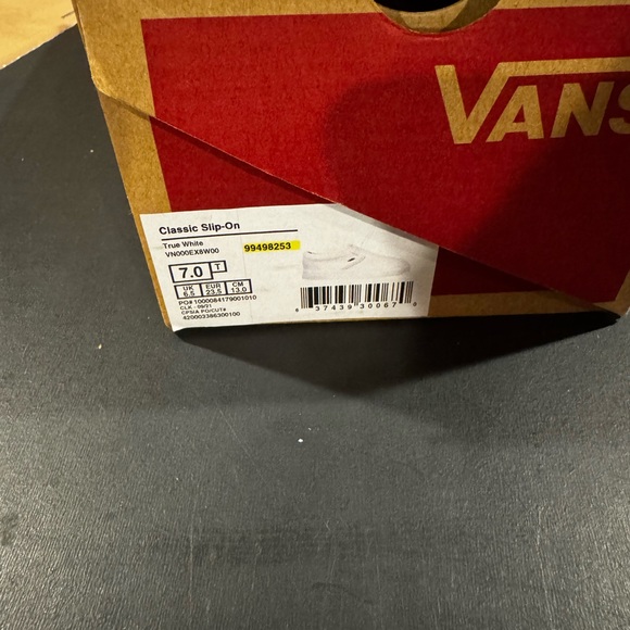 Vans Classic White Slip-On Shoes - Picture 2 of 2